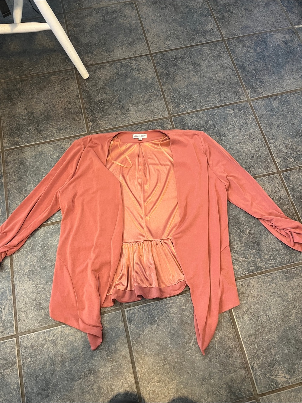 Women's Coral Open-Front Blazer